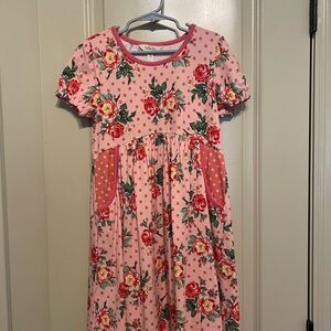 Floral Pink Kids Dress